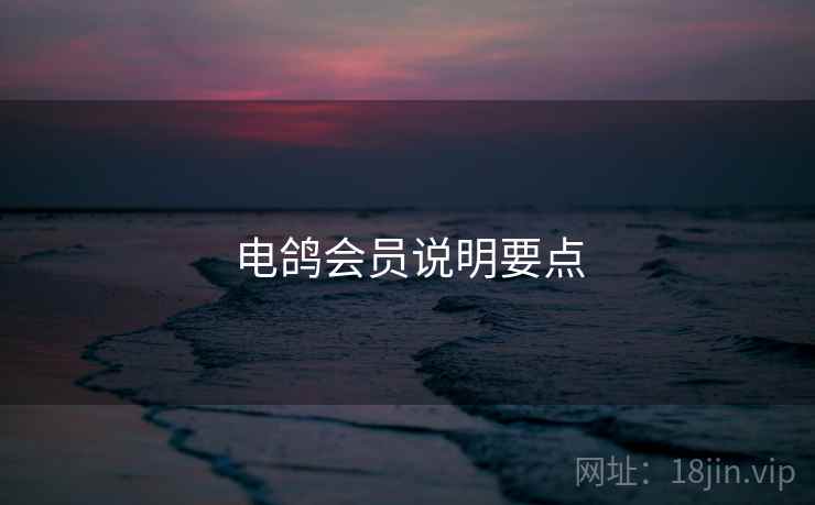 电鸽会员说明要点 第1张 电鸽会员说明要点 第1张
